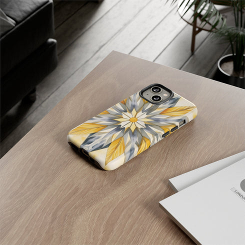 Sunshine Bloom Mosaic - Impact Resistant Phone Case